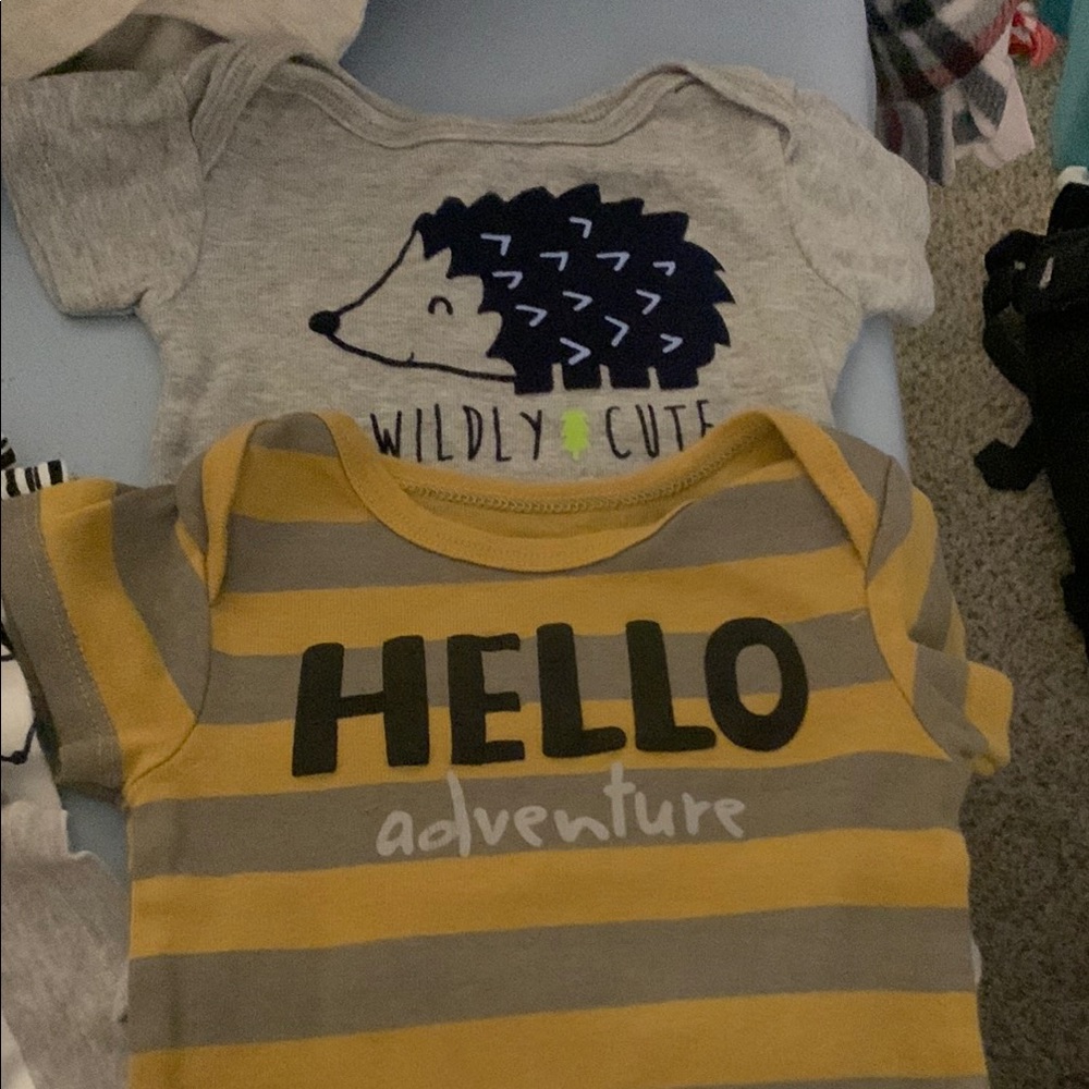 Gerber Mustard Yellow Baby Onesie